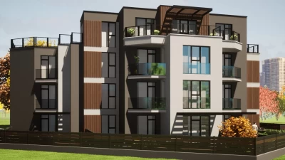 THREE-ROOM APARTMENT WITH COURTYARD IN A NEW RESIDENTIAL COMPLEX IN SQ. YOUTH HILL, HASKOVO CITY